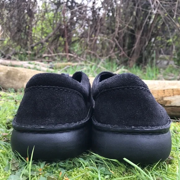 Birkenstock Black Leather Suede Pasadena Moccasin Size 8 - Picture 9 of 12